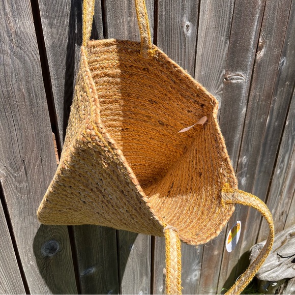 C&C California large straw tote shoulder beach bag - Picture 4 of 8